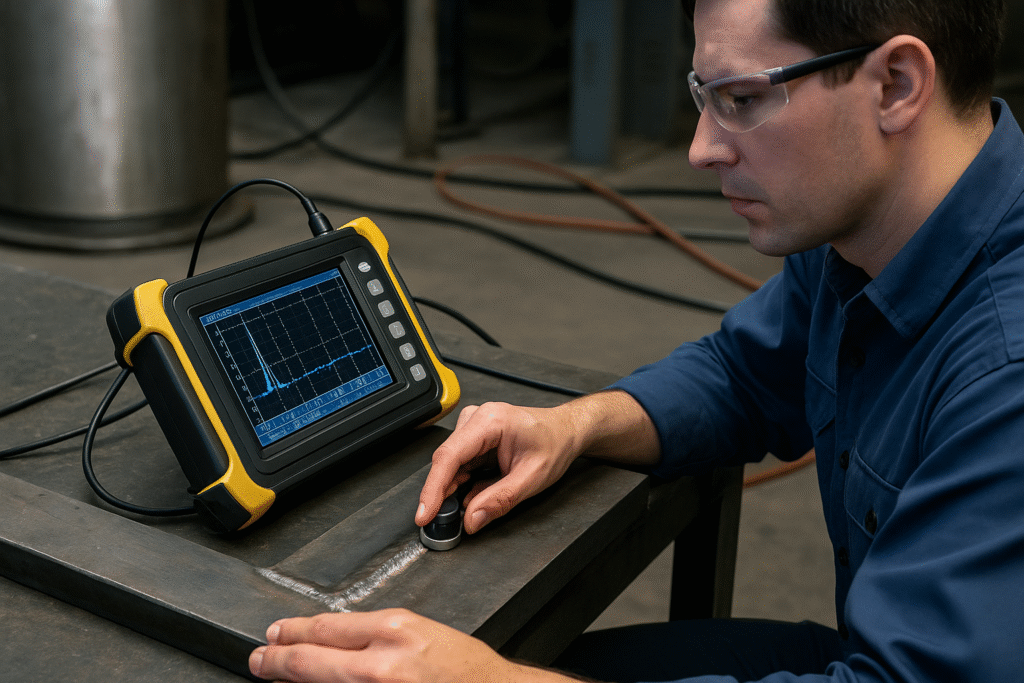 inspeção de ultrassom industrial